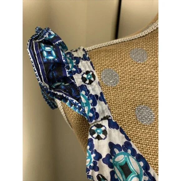 Lucky Brand Maxi Dress XL Cotton Ruffle Resort Summer 100% Cotton Boho Beach - Picture 4 of 16